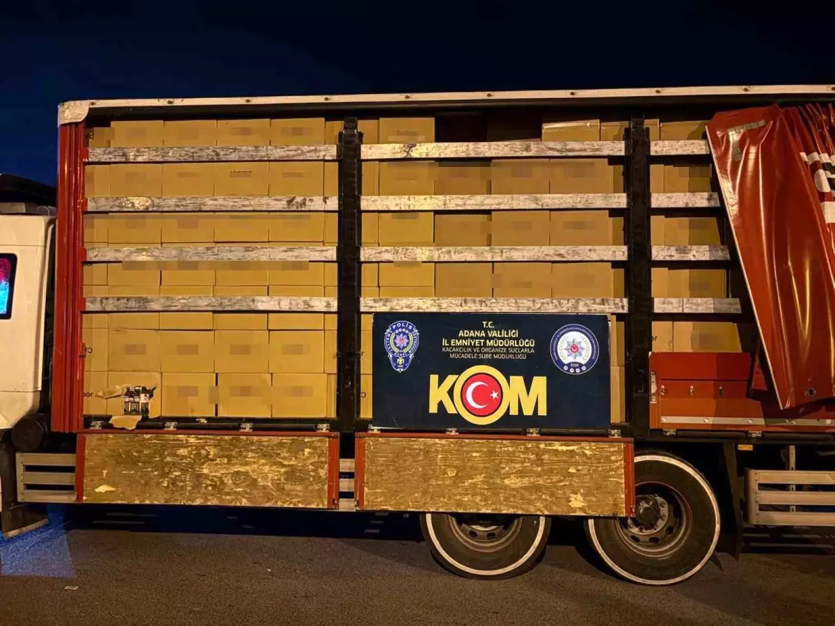 adanada 14 milyon kacak makaron ele gecirildi WQMzvADz