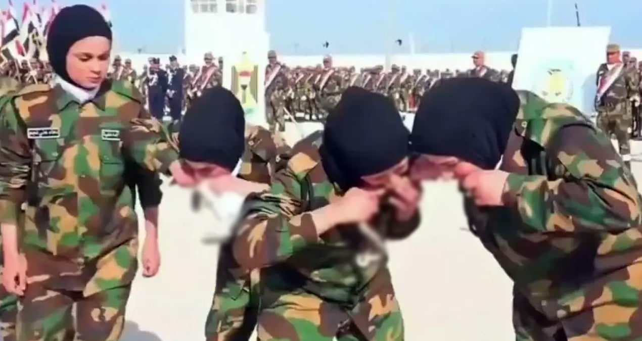 komsu ulkede orduya katilan kadin askerlerden mide bulandiran toren uttgK5lM