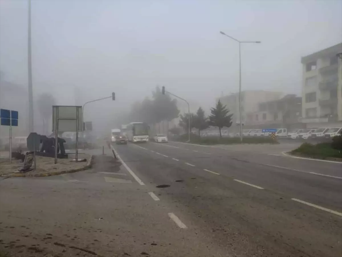 termede yogun sis sehir merkezini etkiledi nTcW9ZIl